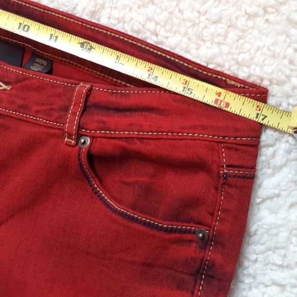 iJeans By Buffalo Charcoal Wash Red Skinny Jeans - Picture 9 of 11